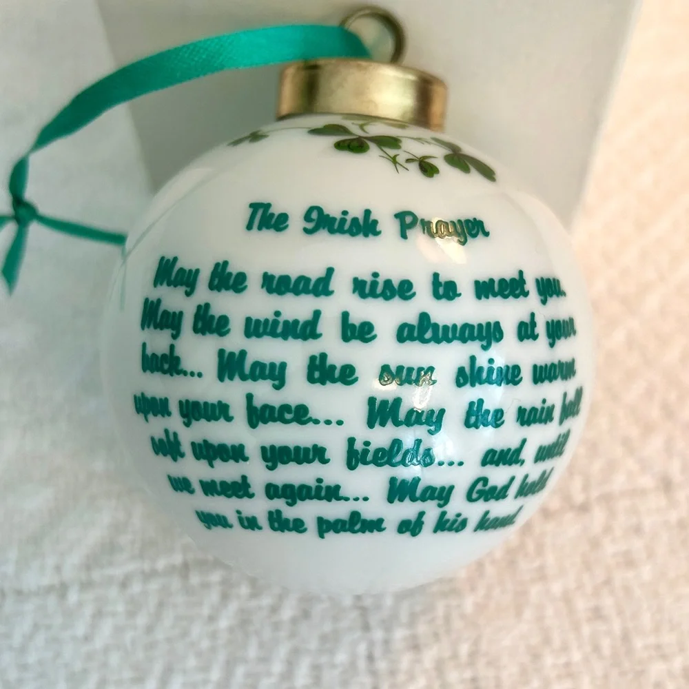 Baby’s Irish Blessing First Christmas Ornament | Ceramic | Original Box